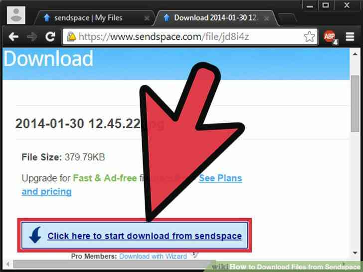 Image intitulée Télécharger des Fichiers à partir de Sendspace Étape 9
